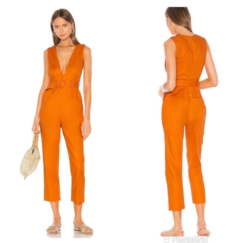 Camila Coelho Liliana Jumpsuit Desert Orange